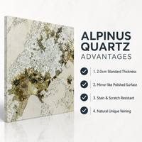 Pierre de luxe du Brésil, granit blanc Alpinus naturel, pierre translucide, grandes dalles, panneaux muraux, carreaux, décoration intérieure, comptoir de salon