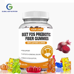 Ausreson Private Label Remolacha natural Fibra prebiótica Gomitas Suplemento para perder peso Remolacha <span class=keywords><strong>FOS</strong></span> Fibra prebiótica Gomitas - Product Image 2