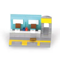 Coco — blocs de construction en plastique ABS écologique, 1200 pièces, assemblage de ville, DIY, pour enfants