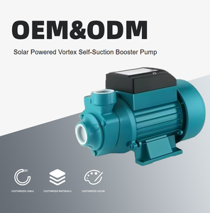 Saída de fábrica 230W 24V DC Solar Powered Vortex Auto-Sucção Booster Bomba Single-Stage Baixa Pressão Modelo QB60 Agricultura OEM - Product Image 1