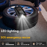 Pompe à air électrique sans fil portable intelligente en ABS pour voiture avec moniteur de pression des pneus pour SUV et vélos