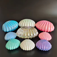 Vente directe usine – Lot de 10 boîtes à bonbons créatives et exquises en plastique, couleur nacrée, avec placage électrolytique, pot de rangement personnalisé