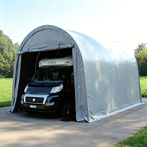 Tente de protection solaire <span class=keywords><strong>pour</strong></span> voiture en bâche imperméable et anti-UV moderne, avec matériau PVC+Polyester antibactérien et écologique <span class=keywords><strong>pour</strong></span> usage extérieur - Product Image 1