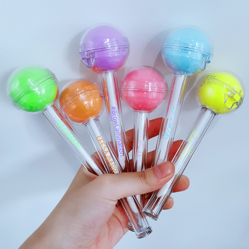 Прозрачные тюбики 2N1 для блеска для губ с логотипом на заказ, контейнер для бальзама для губ, черные квадратные Розовые золотые контейнеры для блеска для губ, тюбики