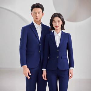 Traje de uniforme de trabajo Formal negro para hombres y mujeres con cremallera para finanzas, banca, seguro, enseñanza, valores, entrevistas inmobiliarias - Product Image 4