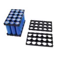 Rak Baterai 18650-3x5 untuk Perakitan Paket Lithium Isi Ulang, Sistem Pengunci Snap, Modular, 15 Sel, Braket Interlocking