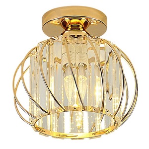 Crystal Pendant <b>Light</b> <b>Led</b> <b>Ceiling</b> Lamp <b>Modern</b> Minimalist Bedroom Corridor Balcony Lighting Single Head Touch Control - Product Image 3