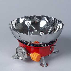 Fornello da Campeggio Portatile Mini a Butano, Leggero, Antivento, Pieghevole, per Viaggi all'Aperto - Product Image 5