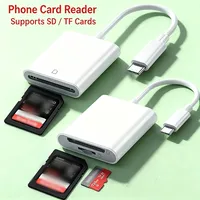 Lecteur de cartes externe multifonctionnel 4-en-1 Type-C pour cartes SD TF et clés USB, accessoire pour téléphone