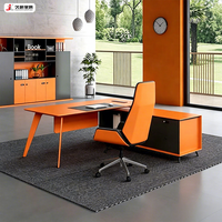 Bureau de direction moderne et durable JIUSHUN, bureau de direction en forme de L pour PDG, directeur, bureau informatique