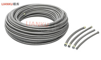 Kit de conduites de carburant flexibles haute pression en nylon noir tressé PTFE 6AN 8AN 10AN avec âme en acier inoxydable pour alimentation en huile de voiture de course