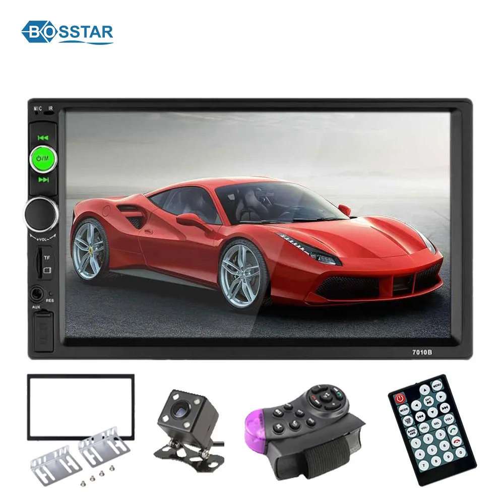 Lecteur Audio de voiture universel Double 2 din Mp5 avec système multimédia UBS SD Aux-in BT Fm