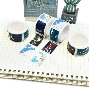 Timbre Washi Tapes Décoratif Timbre Autocollants Pour Scrapbooking Enfant Diy Arts Artisanat Album Junk Journal Planners 6 Vendu - Product Image 3