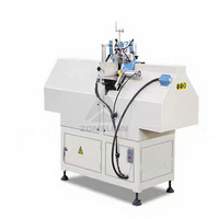 Machine de fabrication de porte fenêtre en PVC à tête unique Machines de fabrication de profilés en aluminium acier inoxydable Moteur PLC Soudage fenêtre en PVC