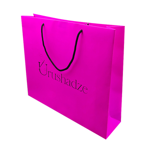 Varnishing quà tặng sang trọng túi giấy với biểu tượng tùy chỉnh dễ thương màu hồng Boutique Túi Quà Tặng giấy cho kinh doanh mua sắm - Product Image 3