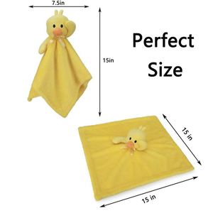 Manta de Seguridad de Pato Amarillo Suave de 16 Pulgadas para Bebés, Unisex, Juguete de Peluche para Recién Nacidos y Niños Pequeños - Product Image 2