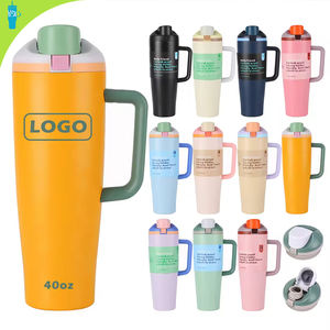 Best Verkopende 2025 Roestvrijstalen Tumbler <span class=keywords><strong>Thermos</strong></span> Cup Lock 40Oz Handvat Stro Cadeau Reizen 6-12 Uur Thermische Isolatie Schattig - Product Image 1