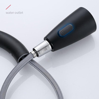 Robinet de cuisine en acier inoxydable à poignée unique, rotatif à 360 degrés, avec deux modes de jet et douchette extractible, prix usine