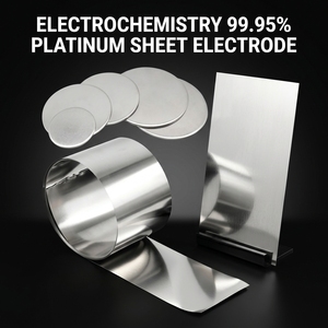 Foglio di Platino Puro al 99,95% per Ricerca Elettrochimica ed Esperimenti Elettrochimici - Product Image 1