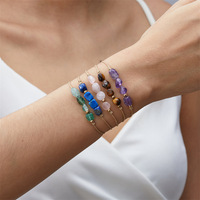 Bracelets tressés faits à la main avec perles de pierres naturelles irrégulières représentant les 12 signes du zodiaque, bracelet astrologique pour femmes et hommes, bijoux