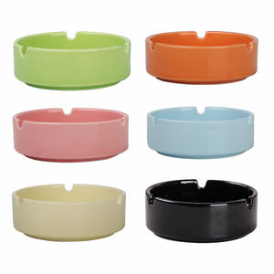 Modern Design Ceramic Sub-Light Ashtray in Black Yellow Green Pink White <b>Blue</b> for Home Hotel with <b>Gift</b> <b>Box</b> & Logo Production - Product Image 4