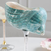 Verre à pied créatif style coquille, polyvalent, 2*7 pouces, pour vin, jus, cuisine, fêtes, vaisselle élégante