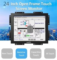 Nuevo Monitor de Pantalla Táctil Abierta de 10.1 Pulgadas con Carcasa Metálica Resistente al Agua IP65, Panel TFT LCD IPS, PC de Control Industrial, BNC, DC, DVI
