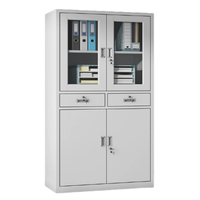 Archivador Metálico Moderno, Gabinete de Almacenamiento para Oficina, con Cerradura de Llave, Color RAL Personalizado, Mueble de Oficina Escolar Resistente, Gran Capacidad