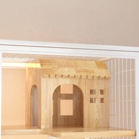 Villa pour chat moderne et luxueuse d'intérieur, cage en métal pliable confortable, cage en maille de fer détachable, maison pour chat robuste, montage facile