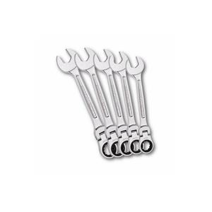 USAG - U02856160 JEU DE 5 CLÉS COMBINÉES À CLIQUET RÉVERSIBLES À CHARNIÈRE-CLÉS À CLIQUET EAN 8001150017407 CLÉS À CLIQUET - Product Image 1