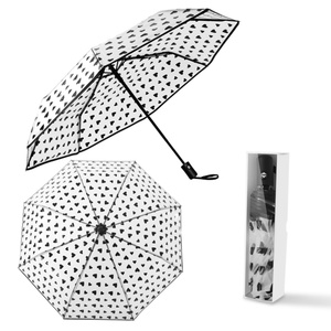 Clear Automatic Open Foldable <b>Umbrella</b> Transparent <b>Umbrella</b> Compact Large <b>Umbrellas</b> for Rain Bring Gift Box Custom - Product Image 3