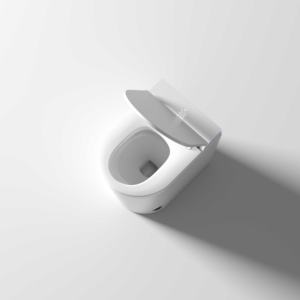 Selbst reinigende intelligente Toilette für kleine Wohnungen Wand montage Boden montierte weiße schwarze Farben P-Falle für Kinder inklusive - Product Image 3