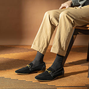 รองเท้าผู้ชายแบบลำลองสำหรับธุรกิจระดับไฮเอนด์หนังแท้ทำเอง - Product Image 4