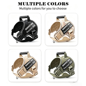 Manufacturer <b>Pet</b> Tactical Breathable Chest Strap Tow Rope Dog Vest Night Reflective Anti-Release Safety Towing - Product Image 5