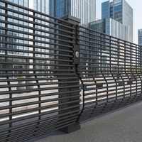 Clôture de sécurité anti-escalade 358 en fer galvanisé/PVC, transparente et durable, pour jardin et prison, prix usine, fabriquée en Chine