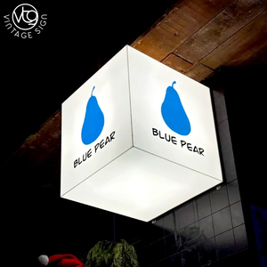 Boîte à lumière LED en acrylique au design exclusif, logo personnalisé unique pour boulangerie, fleuriste, boutique, promotion extérieure - Product Image 4