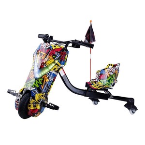 รถดริฟท์ไฟฟ้า E400B 24V สมาร์ทบาลานซ์คาร์ สำหรับเด็กและผู้ใหญ่ พร้อมธงและที่นั่ง - Product Image 2