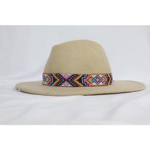 Sangle de chapeau Fedora perlée de luxe de qualité supérieure Belles perles multicolores améliorent votre style pour la pêche et les sorties décontractées - Product Image 5