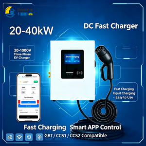 Wandmontierte DC-Schnell-Ladestation 20 30 40kW 1000V CCS GBT mit Smart <span class=keywords><strong>SESC</strong></span> APP IP54 für Kommerzielle Elektrofahrzeug-Aufladung - Product Image 1