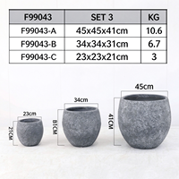 Kit de pot de fleurs en ciment pour l'intérieur et l'extérieur, jardin domestique, écologique, durable
