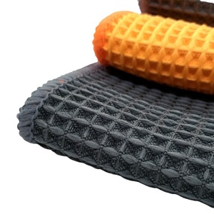 Toalla de microfibra para limpieza de autos, tipo gofre, engrosada, absorbente, para limpiar ventanas y vidrios de autos - Product Image 5