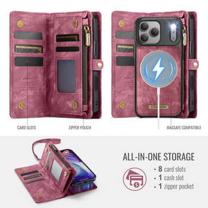 Étui CaseMe pour <span class=keywords><strong>iPhone</strong></span> 17 Pro Max en cuir PU, portefeuille avec porte-cartes, pochette pour <span class=keywords><strong>iPhone</strong></span> 17 15 14 13 12 Pro Max 7 <span class=keywords><strong>8</strong></span> <span class=keywords><strong>Plus</strong></span> - Product Image 3