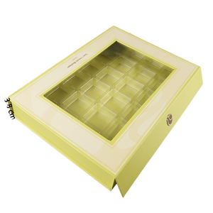 <b>Windowed</b> One-Piece Transparent Film Folding Rigid Gift Book-Shaped Magnetic Closure Custom Inner Glossy Lamination Embossing - Product Image 1