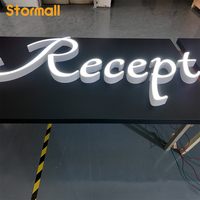 Enseignes lumineuses LED en acrylique PVC 3D personnalisées pour hôtels, lettres alphabétiques, pour publicité automobile et d'entreprise, panneaux publicitaires extérieurs