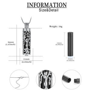 Cylindre Urne <span class=keywords><strong>Collier</strong></span> pour Cendres pour Femmes Hommes <span class=keywords><strong>Arbre</strong></span> <span class=keywords><strong>de</strong></span> <span class=keywords><strong>Vie</strong></span> Crémation Bijoux <span class=keywords><strong>Collier</strong></span> Mémorial Bijoux pour Cendres Pendentif - Product Image 2