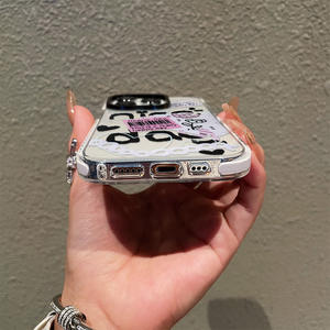 Étui graffiti transparent bicolore le plus vendu transfrontalier pour iphone15Manchon de protection - Product Image 6