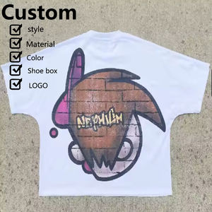 Camisetas estampadas personalizadas de gran tamaño para hombre, camisetas unisex en caja a la venta. - Product Image 3