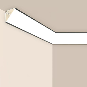 Profilo LED in Alluminio a 45 Gradi per Interni, Striscia Lineare 3M per Illuminazione a Soffitto - Product Image 3