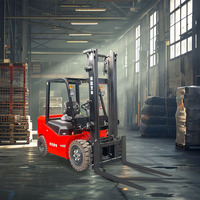 Chariot élévateur électrique portable AOMAI Mini 1-3 tonnes, transpalette d'entrepôt, alimenté par batterie, déplaceur latéral hydraulique, pneus pleins