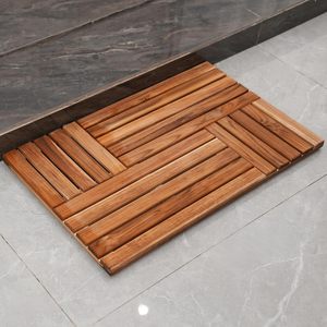 <span class=keywords><strong>Tapis</strong></span> de bain en bois de teck grand <span class=keywords><strong>tapis</strong></span> de douche en bois pour salle de bain, sol en bois <span class=keywords><strong>antidérapant</strong></span> pour douche intérieure Spa de luxe maison ou extérieur - Product Image 5